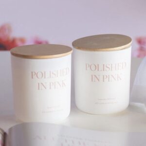 Polished in Pink Scented Candles