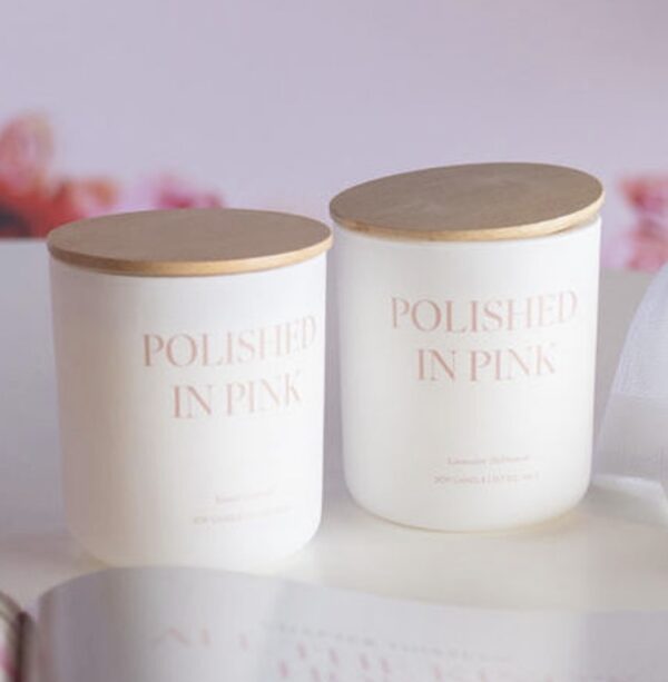 Polished in Pink Scented Candles